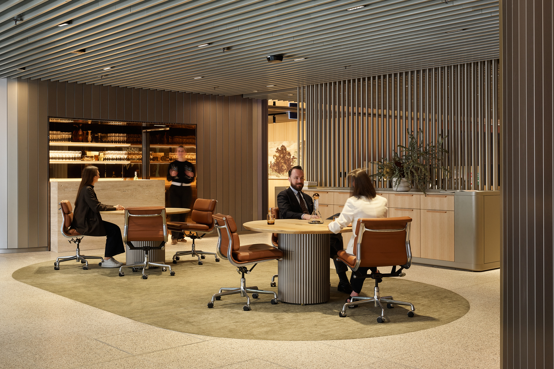 Enterprise 420 acoustic baffles at Macquarie Bank Martin Place