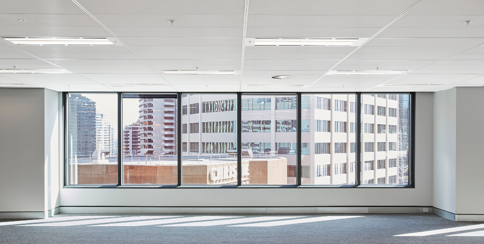 eMineral Summit Mineral Fibre ceiling tiles at Sydney Commercial Building 1 O'Connell St