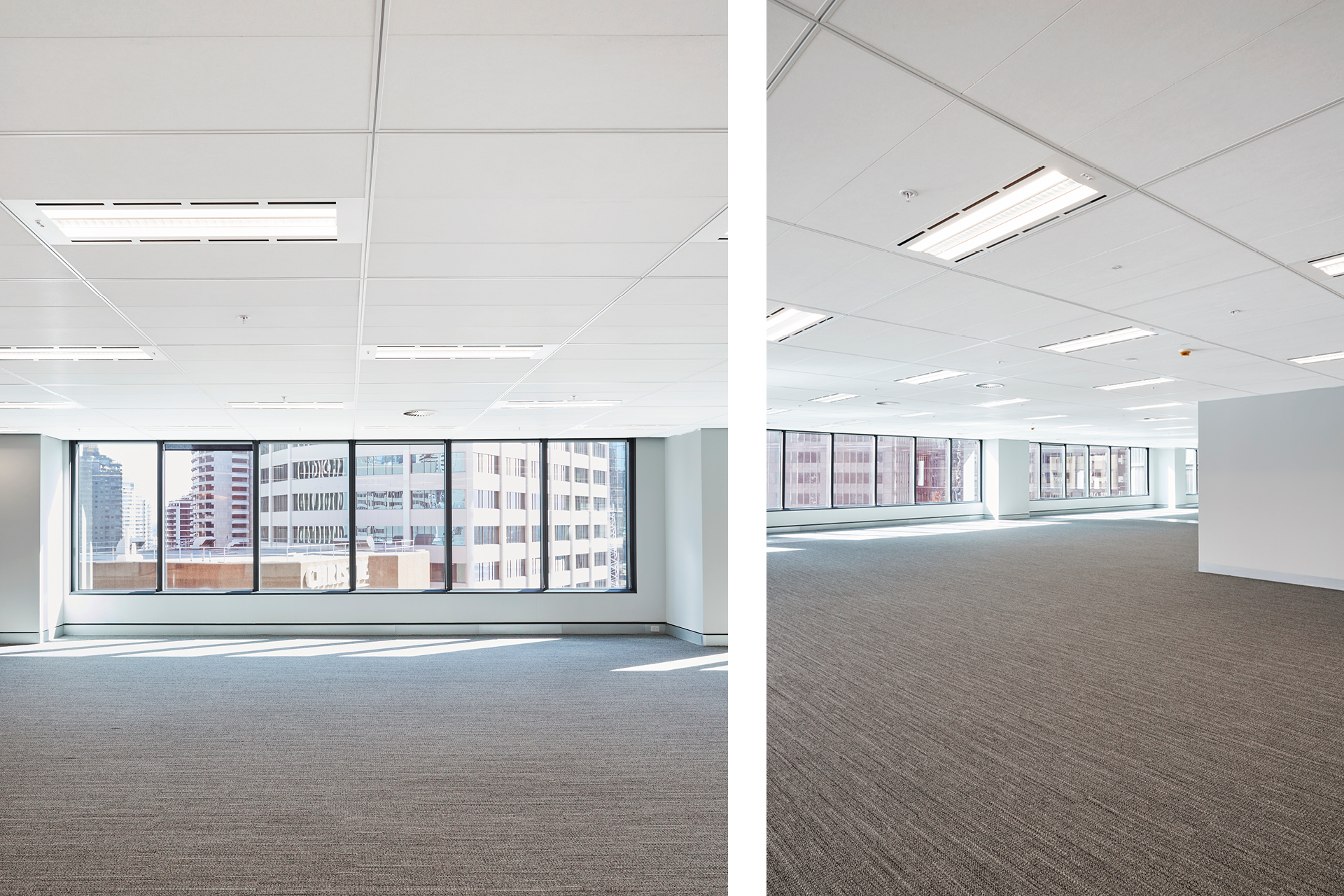 eMineral Summit Mineral Fibre ceiling tiles at Sydney Commercial Building 1 O'Connell St