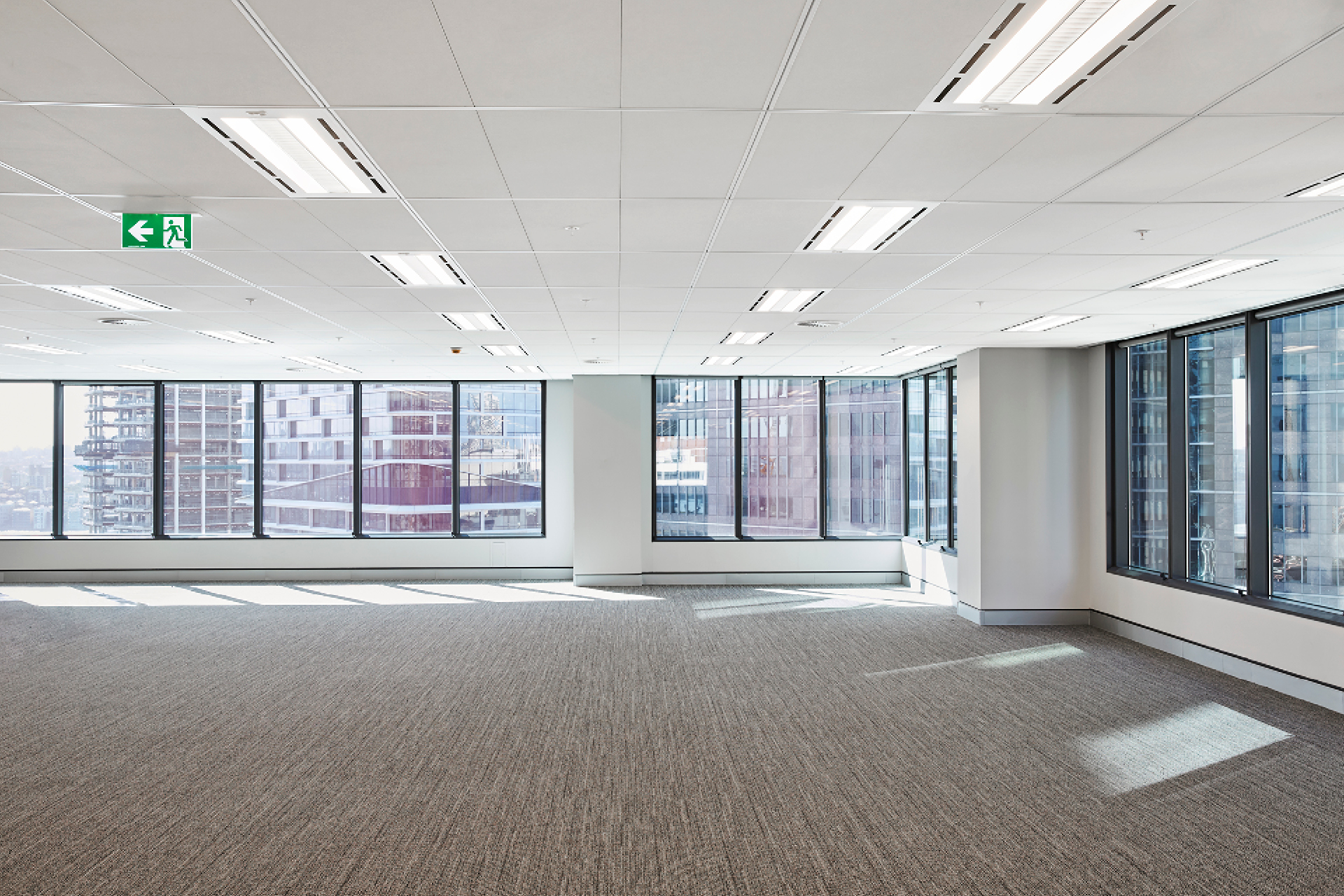 eMineral Summit Mineral Fibre ceiling tiles at Sydney Commercial Building 1 O'Connell St