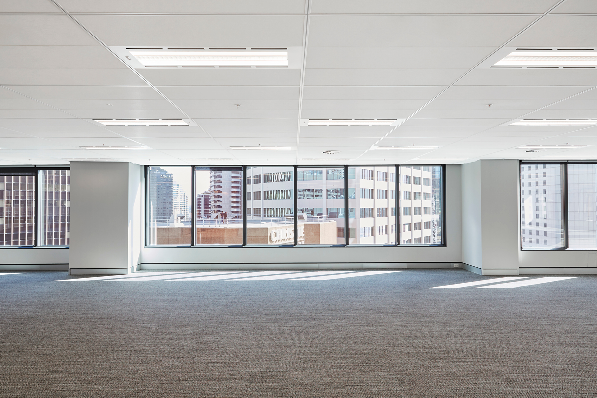 Summit Mineral Fibre ceiling tiles installed at Sydney Commercial Building 1 O'Connell St