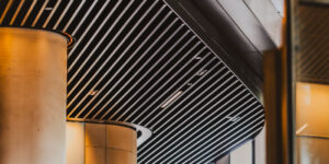 Gadigal Metro Station. Enterprise 400 Batten Ceiling System.